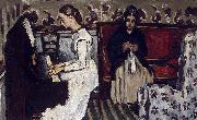 Madchen am Klavier Paul Cezanne